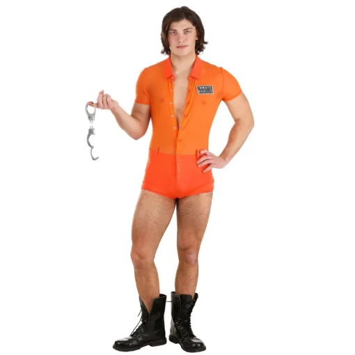 Sexy Inmate Men's Halloween Costume