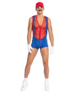 Sexy Super Mario Bros Men's Halloween Costume